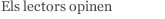 Els lectors opinen